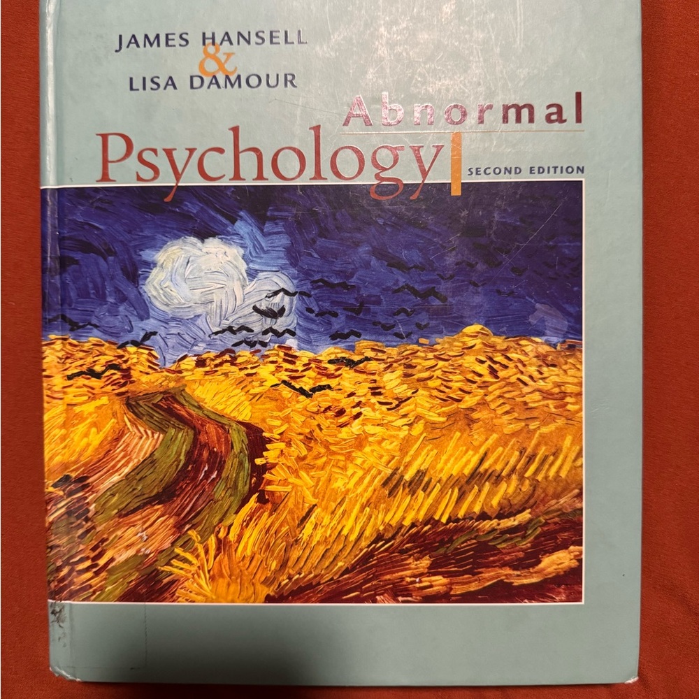 Abnormal Psychology Second Edition Book